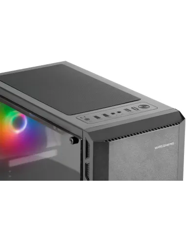 Mars Gaming MC-X2 FRGB Cristal Templado USB 3.0 Negra