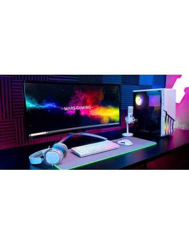 Mars Gaming MC-X2 FRGB Cristal Templado USB 3.0 Negra
