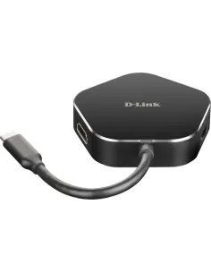 D-Link DUB-M420 Hub USB-C a HDMI/USB-C/USB-A 3.0 4 Puertos Negro-AAOAUS0161