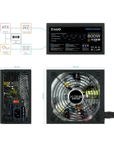 TooQ TQXGEII-800SAP 800W 80 Plus Bronze