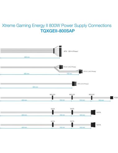 TooQ TQXGEII-800SAP 800W 80 Plus Bronze