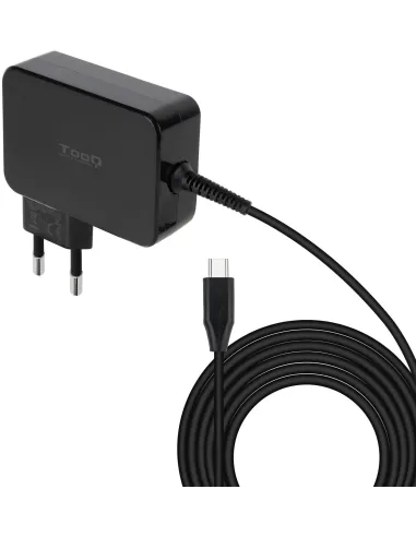 TooQ TQLC-USBCGAN90PD Cargador de Portátil USB-C 90W 1,8M Negro