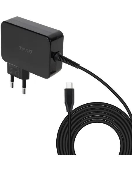 TooQ TQLC-USBCGAN90PD Cargador de Portátil USB-C 90W 1,8M Negro