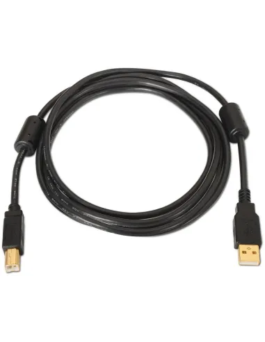 Aisens A101-0011 Cable para Impresora USB-B/USB-A 5m Negro