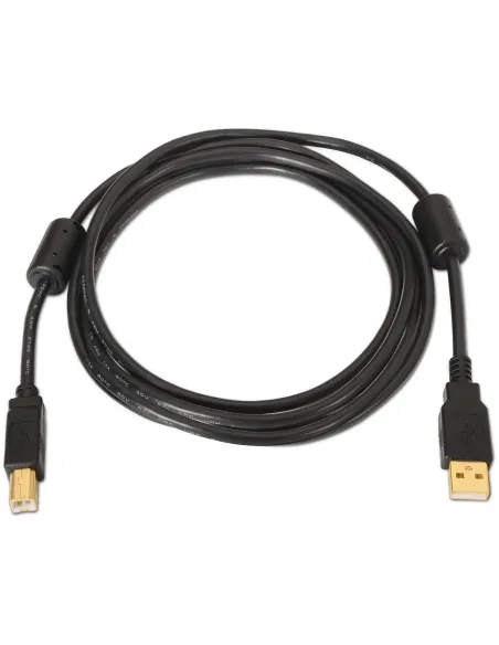 Aisens A101-0011 Cable para Impresora USB-B/USB-A 5m Negro