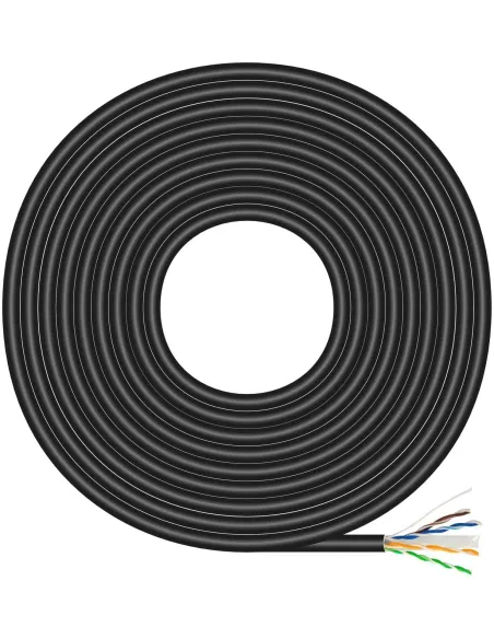Aisens A135-0675 Bobina de Cable RJ45 UTP AWG23 Cat.6 100m Negro