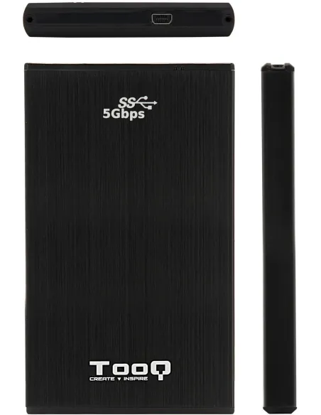 TooQ TQE-2522B Caja Externa de 2.5" mini USB-B 3.1 Negro