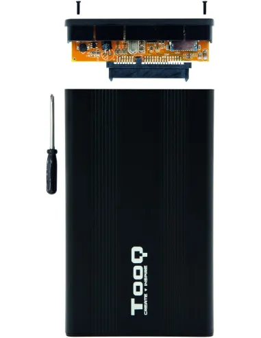 TooQ TQE-2510B Caja Externa 2.5" SATA3 USB-A 2.0 Negro