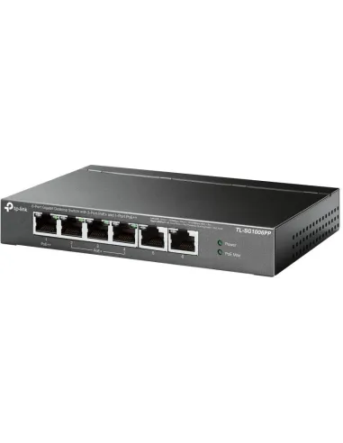 TP-Link TL-SF1006P Switch Gigabit de sobremesa de 6 puertos con PoE+ de 3 puertos y PoE++ de 1 puerto
