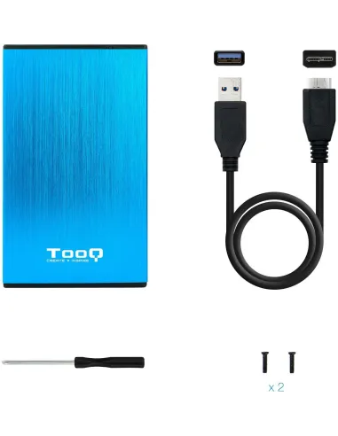 TooQ TQE-2527BL Caja Externa 2.5" SATA3 micro USB-B 3.0 Azul