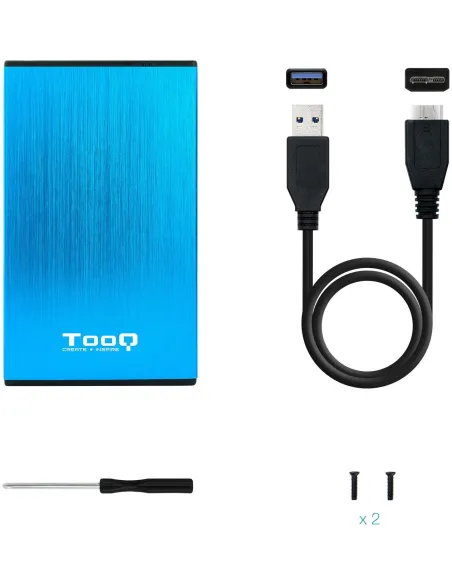 TooQ TQE-2527BL Caja Externa 2.5" SATA3 micro USB-B 3.0 Azul