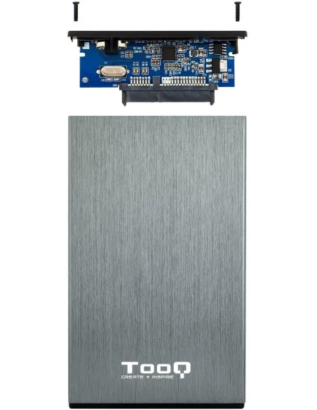 TooQ TQE-2527G Caja Externa 2.5" SATA3 micro USB-B 3.0 Gris