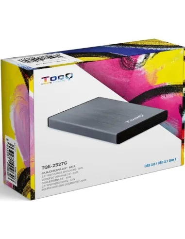 TooQ TQE-2527G Caja Externa 2.5" SATA3 micro USB-B 3.0 Gris
