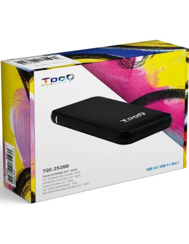 TooQ TQE-2528B Caja Externa 2.5" SATA3 micro USB 3.2 Negro