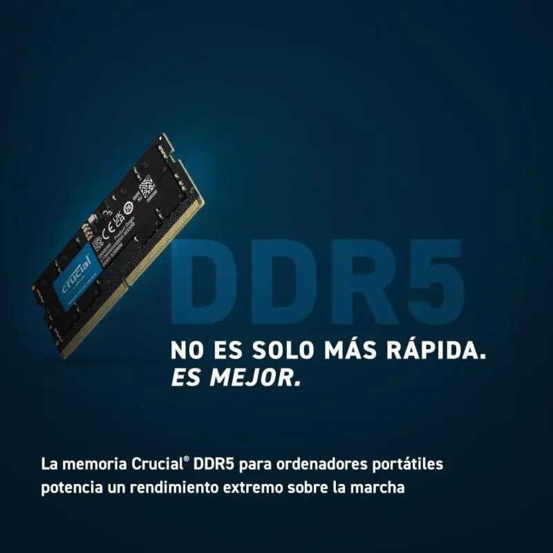 Crucial CT32G56C46S5 DDR5 32GB 5600MHz CL46 Negra