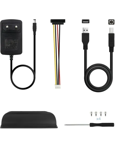 TooQ TQE-3520B Caja Externa 3.5" SATA3/IDE USB-B 2.0 Negra