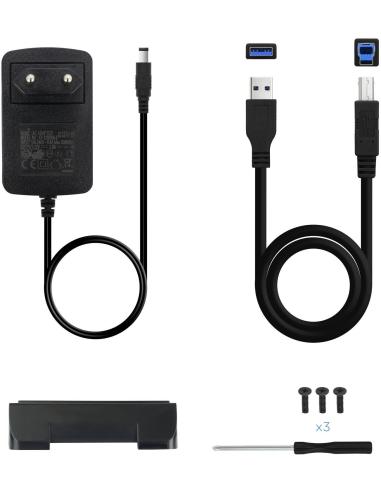 TooQ TQE-3527B Caja Externa HDD 3.5" SATA3 USB-B 3.2 Negra