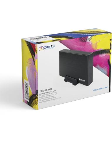 TooQ TQE-3527B Caja Externa HDD 3.5" SATA3 USB-B 3.2 Negra