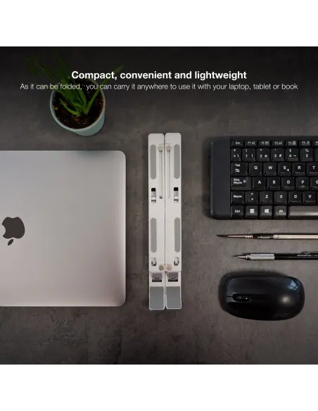 TooQ TQLRS0035-AL Soporte para Portátil Hasta 15" Máx. 5 Kg Gris