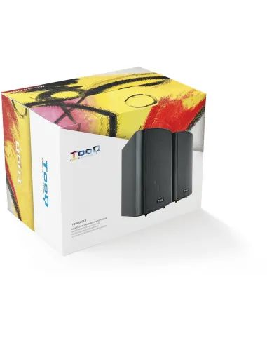 TooQ TQOWS-01B Altavoces 2.0 Pared Pizarra 2x30W Negro