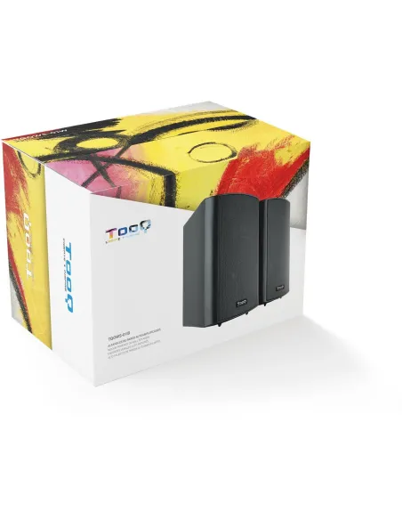 TooQ TQOWS-01B Altavoces 2.0 Pared Pizarra 2x30W Negro