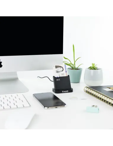 TooQ TQR-220B Lector de DNIe USB 2.0 Negro