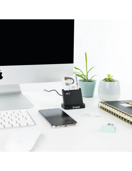 TooQ TQR-220B Lector de DNIe USB 2.0 Negro