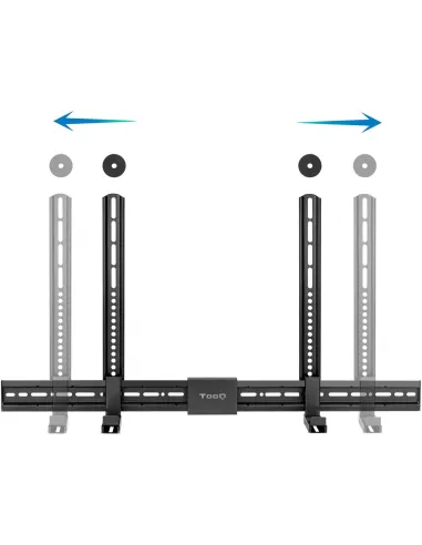 TooQ TQSBM-01 Soporte Barra Sonido para TV Multi-Instalación Máx. 15 Kg Negra
