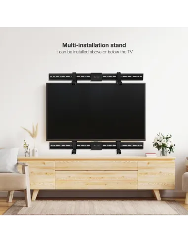 TooQ TQSBM-01 Soporte Barra Sonido para TV Multi-Instalación Máx. 15 Kg Negra