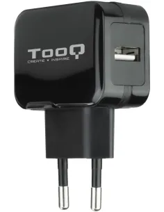 TooQ TQWC-1S01 Cargador de Pared 12 W USB-A 2.0 Negro-ADAP54052