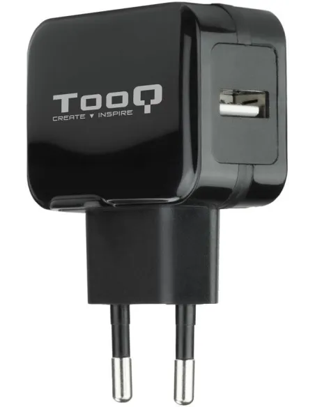 TooQ TQWC-1S01 Cargador de Pared 12 W USB-A 2.0 Negro