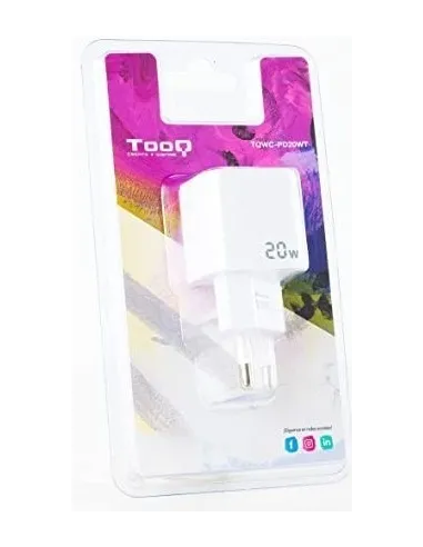 TooQ TQWC-GANPD30WT Cargador de Pared 30W USB-C Blanco