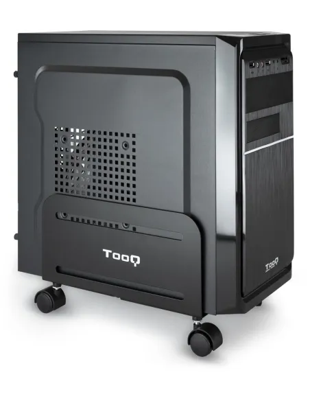 TooQ UMCS0004-B Soporte para CPU con Ruedas Máx. 10 Kg Negro