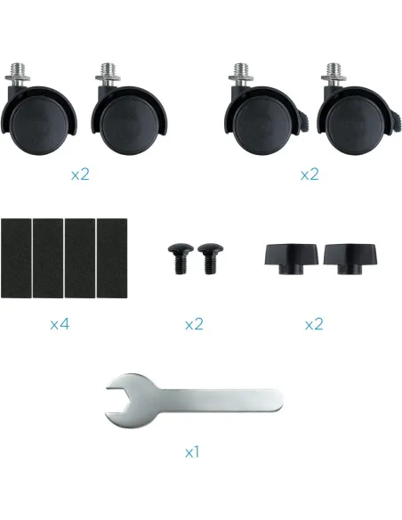 TooQ UMCS0004-B Soporte para CPU con Ruedas Máx. 10 Kg Negro