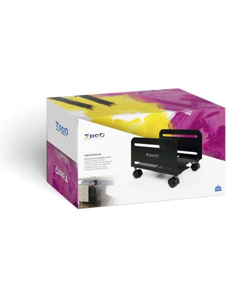 TooQ UMCS0004-B Soporte para CPU con Ruedas Máx. 10 Kg Negro
