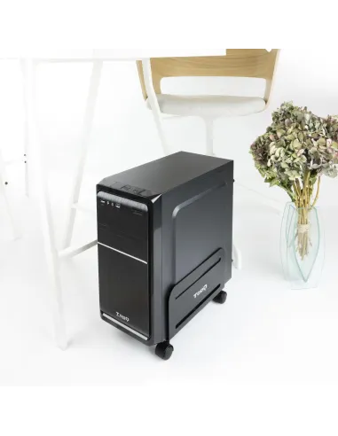 TooQ UMCS0004-B Soporte para CPU con Ruedas Máx. 10 Kg Negro