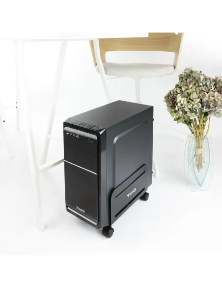 TooQ UMCS0004-B Soporte para CPU con Ruedas Máx. 10 Kg Negro