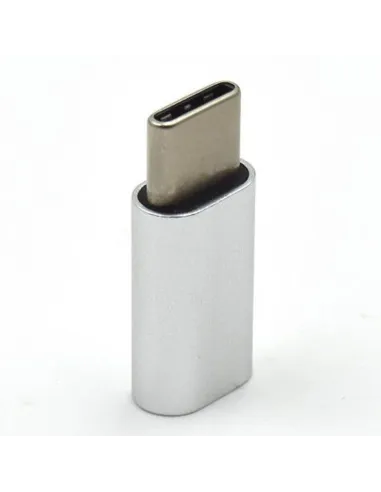 Ewent EW9645 Adaptador USB-C 3.1 a Micro USB-B 2.0 Gris