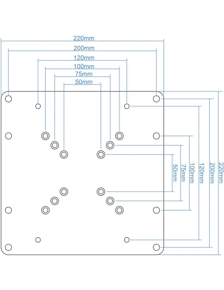 TooQ VMA0200-B Soporte de Pared para Pantallas Fijo 23"-42" Máx. 30Kg Negro