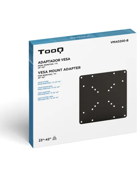 TooQ VMA0200-B Soporte de Pared para Pantallas Fijo 23"-42" Máx. 30Kg Negro