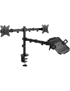 TooQ DB1202TN-B Soporte de Mesa para 2 Pantallas 17"-32" Máx 27 Kg Negro-ACCE59709