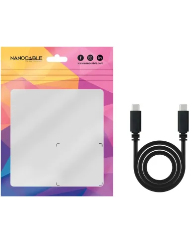 Nanocable 10.01.2301-L150 Cable USB-C/USB-C 1.5m Negro