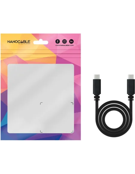 Nanocable 10.01.2301-L150 Cable USB-C/USB-C 1.5m Negro