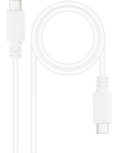 Nanocable 10.01.2301-L150-W Cables USB-C/USB-C 1.5m Blanco
