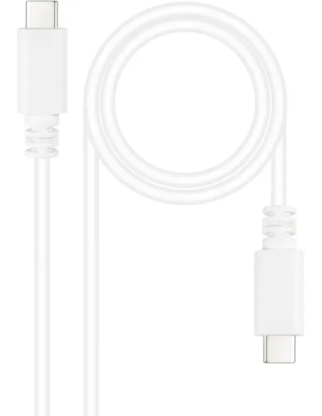 Nanocable 10.01.2301-L150-W Cables USB-C/USB-C 1.5m Blanco