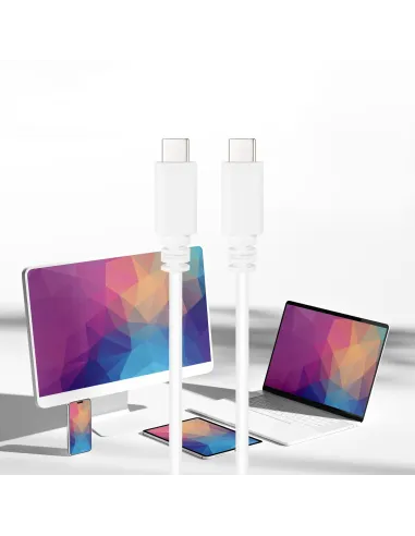 Nanocable 10.01.2301-L150-W Cables USB-C/USB-C 1.5m Blanco