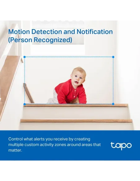 TP-Link Tapo C200 Cámara de Vigilancia 360º Wifi con Visión Nocturna y Sensor de Movimiento Blanca