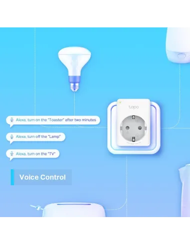 TP-Link Tapo P100 Enchufe Inteligente 2300 W Mini Smart Wifi/Bluetooth Blanco