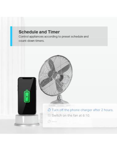 TP-Link Tapo P100 Enchufe Inteligente 2990 W Mini Smart Wifi/Bluetooth 2 Unidades Blanco