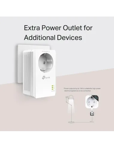 TP-Link TL-PA7017P KIT PLC Powerline Red Eléctrica AV1000 Gigabit Enchufe Incorporado 2 Unidades
